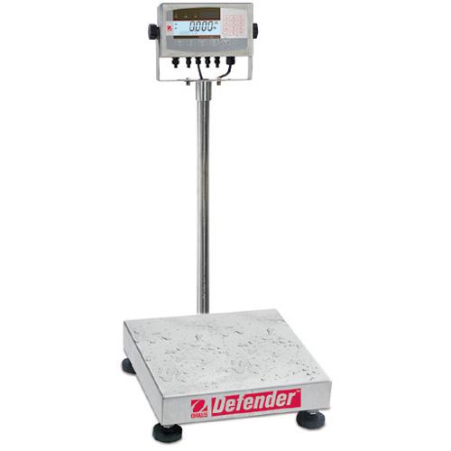Ohaus D71XW50WL4 Defender 7000XW Extreme Square Washdown Scale (100 lb x 0.01 lb) 18 x 18 x 3.75 in Platform Size