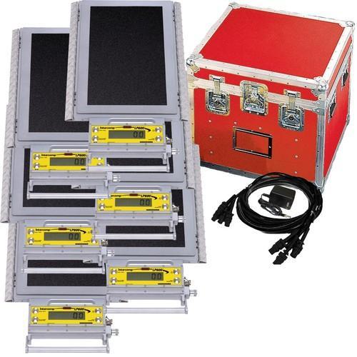 Intercomp LP600 170117-RF Low Profile Wheel Load Scale Systems (6 Scales) w/Handheld Computer, 6-5K-30,000 x 5 lb