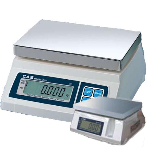 CAS SW-10-D Portable Digital Scale W/ Dual Display, 10 lb x 0.005 lb, Legal for Trade