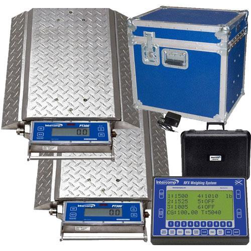 Intercomp PT300 DW, 100102-RFX 2 Scale (Double Wide) Wheel Load Scale System 40,000 x 20lb