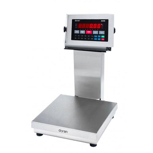 Doran 22050-C14 Legal for Trade Washdown Bench Scale with 10 x 10 Base and 14 inch Column 50 x 0.01 lb