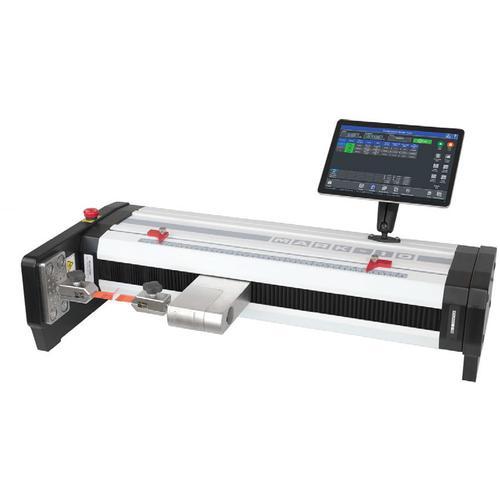 Mark-10 F505H-IMT Test frame with IntelliMESUR® pre-loaded tablet control panel, horizontal, 500 lbF / 2.2 kN