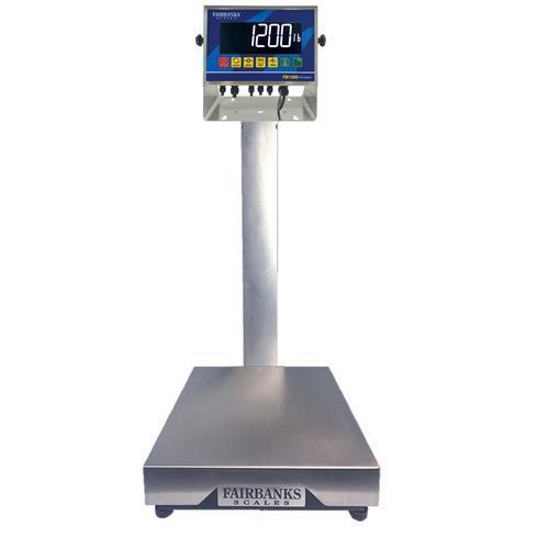 Fairbanks SB10125 SilverBack 18 x 18 in Stainless Steel Bench Scale 500 x 0.1 lb Legal for Trade 500 x 0.2 lb