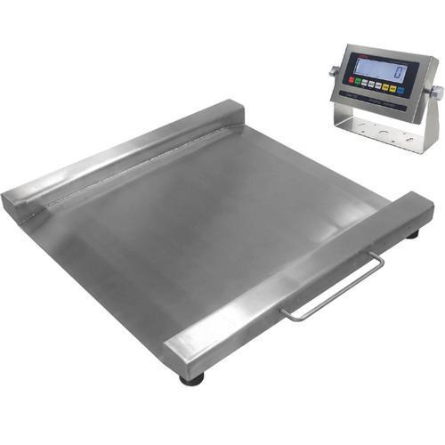 LP Scale LP7622MSS-2828-2500 Legal for Trade Stainless Steel 3 x 3 Ft  LCD Portable Drum Scale 2500 x 0.5 lb
