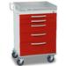 Detecto RC3333669YEL Rescue Isolation Medical Carts 6 Drawers (Yellow)