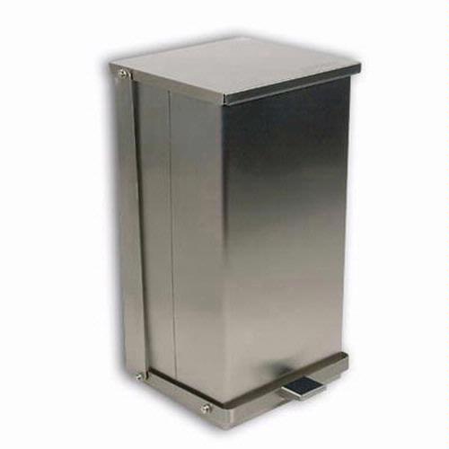 Detecto C-48 Stainless Steel Step-On Can Waste Receptacle 48 Quart (12 Gallon) Capacity