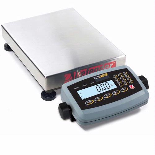 Ohaus D71P15HR5 Defender 7000 Low-Profile Rectangular Scale (30 lb x  0.005 lb) 12 x 14 x 3.54 in Platform Size