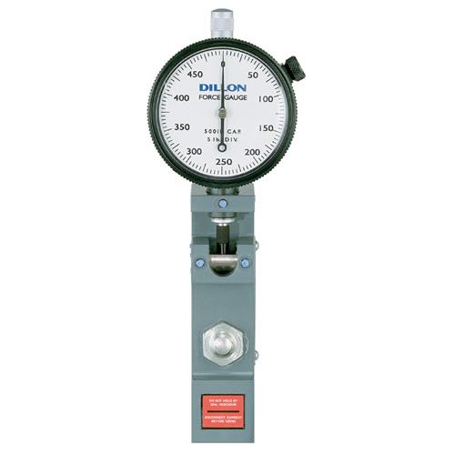 Dillon AWT05-100985 Low-Range Flat-Bottom Model U Force Gauge - (100 x 1 lb Capacity & Dial Divisions)