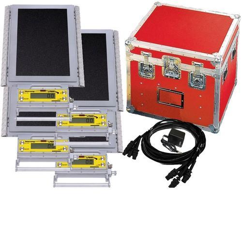 Intercomp LP600 170110-RF Wireless Low Profile Wheel Load Scale System (4 Scales) with Handheld Computer, 4-10K-40000 x 5 lb
