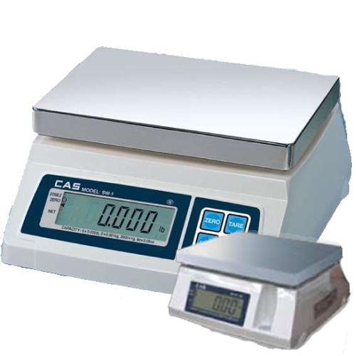 CAS SW-5-D Portable Digital Scale W/ Dual Display, 5 lb x 0.002 lb, Legal for Trade