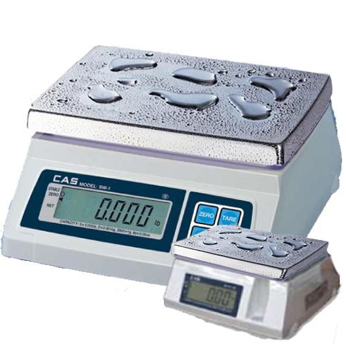 CAS SW-10W-D Portable Digital Scale Washdown W/ Dual Display, 10 lb x 0.005 lb, Legal for Trade