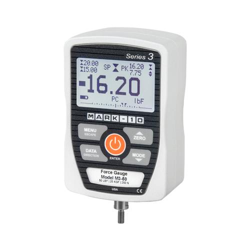 Mark 10 M3-20 Series 3 Force Gauge, 20 x 0.02 lb