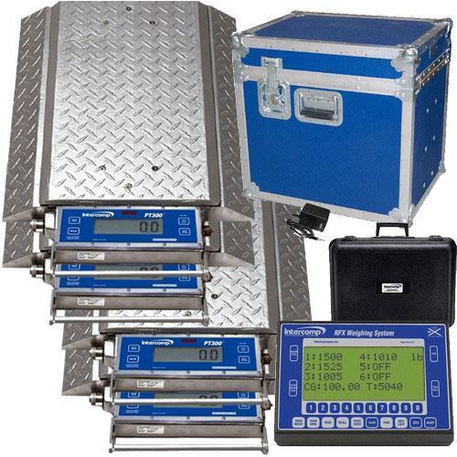 Intercomp PT300 DW, 100110-RFX 4 Scale (Double Wide) Wheel Load Scale System 40,000 x 5lb