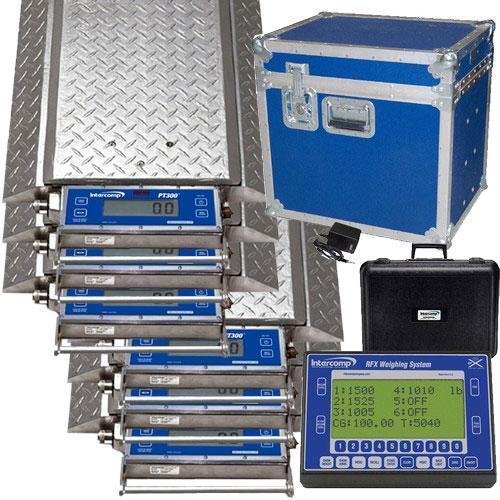 Intercomp PT300 DW, 100115-RFX 6 Scale (Double Wide) Wheel Load Scale System 120,000 x 10lb