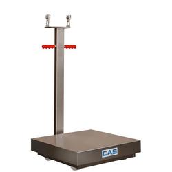 CAS TRSS-1000S Transit Fixed Wheel 18 x 24 Platform Stainless Steel 1000 x 0.2 lb (No Indicator)