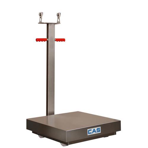 CAS TRL-1000S Transit Fixed Wheel 24 x 24 Platform Stainless Steel 1000 x 0.2 lb (No Indicator)