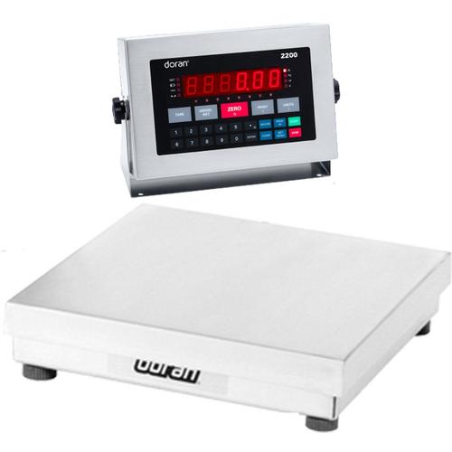 Doran 22200/15 Legal For Trade Washdown Bench Scale with 15 x 15 inch Base 200 x 0.05 lb