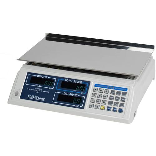 CAS S-2000-30 Legal for Trade Price Computing Scale, 30 x 0.01 lb