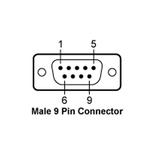Minebea YCC02-D09M6 - 9-Pin D-Sub Male Connector, 6m Connecting Cable 