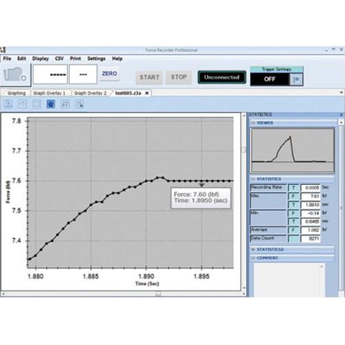 Imada ZT-RS Standard Force Recorder Data Acquisition Software