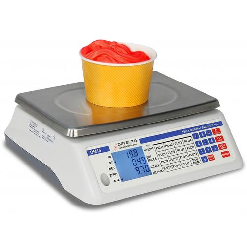 Detecto DM15 NTEP Digital Price Computing Scale - 240 oz x 0.1 oz