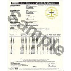Rice Lake Accredited Certificate for 12392