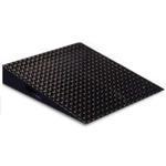 Rice Lake 78016 Roughdeck BDP 35.25 x 12  in Steel Painted Treaded Hinged Ramp for Portability Kit