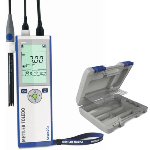 Mettler Toledo® S2-Field Seven2Go pH/mV Portable Meter with InLab Expert Go-ISM Sensor and Case