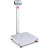 Ohaus D52P125RQV3 Defender 5000 24 x 24 in Bench Scale 250 x 0.01 lb and Legal for Trade 250 x 0.05 lb