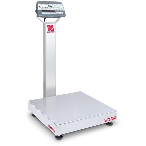 Ohaus D52XW250WTX7 Defender 5000 Washdown 18 x 24 in Bench Scale 500 x 0.02 lb and Legal for Trade 500 x 0.1 lb