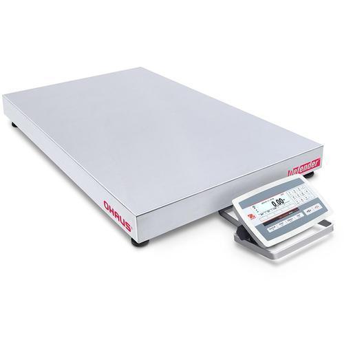 Ohaus D52XW250RQV5  Defender 5000 Stainless Steel  Low Profile 24 x 24 in Bench Scale 500 x 0.02 lb and Legal for Trade 500 x 0.1 lb