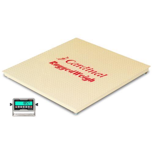 Detecto FH-544F-185 Floor Hugger Heavy-Duty 4 x 4 Floor Scales 5000 x 1 lb