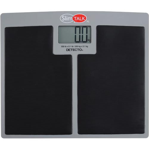 Detecto SlimTalkXL Talking Bathroom Scale 550 lb x 0.1 lb