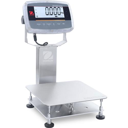 Ohaus i-D61PW12K1R6 (30575570) Defender 6000 NTEP Extreme Washdown Column Mount Bench Scale - 25 lb x 0.002 lb / 12.5 kg x 1 g