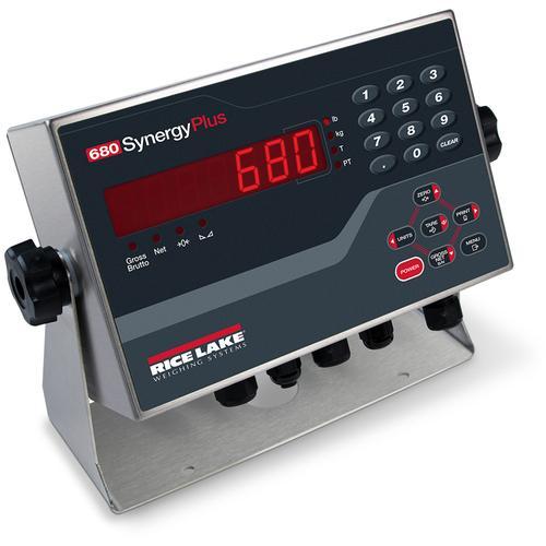 Rice Lake 680 Plus 193153 LED Synergy Series Digital Weight Indicator with EU Plug 