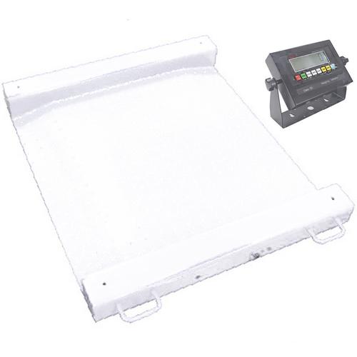 LP Scale LP7622MAL-3030-2500 Legal for Trade Aluminum 2.5 x 2.5 Ft  LCD Portable Drum Scale 2500 x 0.5 lb