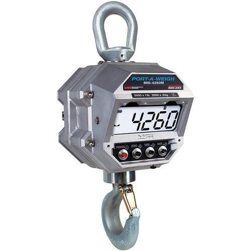 MSI 201957 MSI-4260M Port-A-Weigh LCD IP66 Legal for Trade Crane Scale with Rechargeable Battery 30000 x 10 lb