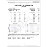 Mark-10 Certificate With Data - Force or Torque