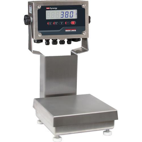Rice Lake CW-90XB-380 208543 IP69K Base Legal for Trade 10 x 10 inch Bench Scale with 12 in Column 5 x 0.001 lb