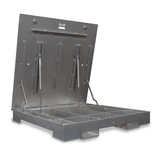 Rice Lake Roughdeck QC-XP 193283 Quick Clean Extreme Portable Solid Base Plate Floor Scale 4 ft x 4 ft - Base Only - 5000 lb