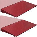 Rice Lake 169656 set of 2 Ramps,Roughdeck AX-1 10ft Wide x 4ft Approach Attaches To Axle Scale Frame Mild Steel Painted