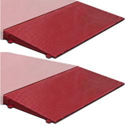 Rice Lake 169656 set of 2 Ramps,Roughdeck AX-1 10ft Wide x 4ft Approach Attaches To Axle Scale Frame Mild Steel Painted
