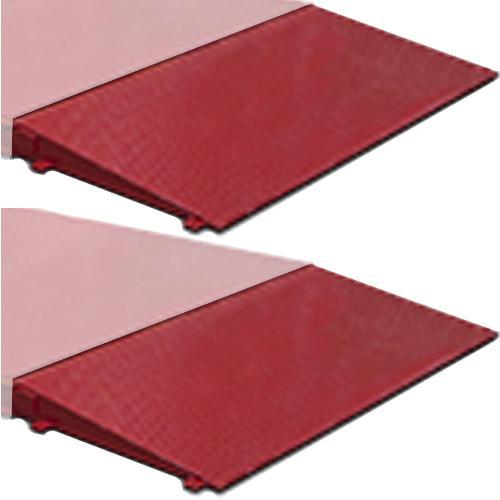 Rice Lake 169656 set of 2 Ramps,Roughdeck AX-1 10ft Wide x 4ft Approach Attaches To Axle Scale Frame Mild Steel Painted