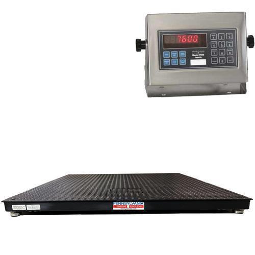 Pennsylvania Scale KEYSTONE-76-10K  4 x 4  ft 6600 Floor Scales Legal for Trade with 7600/4 Indicator 10000 x 2 lb