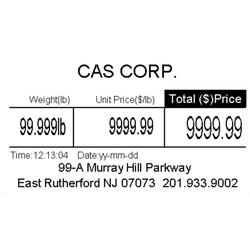 CAS LST-8000B-003 Case of 12 Rolls of  Labels for CAS DT2X-01 Printer