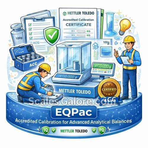 Mettler Toledo B99504130128 on-site installation EQPac Balance with Accredited ACC for Advanced MX Precision Balances