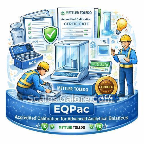Mettler Toledo B99504110109 on-site installation EQPac Balance with Accredited ACC for Analytical  XPR and XPR-E Balances