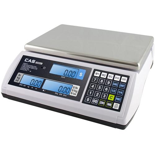 CAS JR-S-2000-15 Legal for Trade Price Computing Scale 6 x 0.002 lb and 15 x 0.005 lb